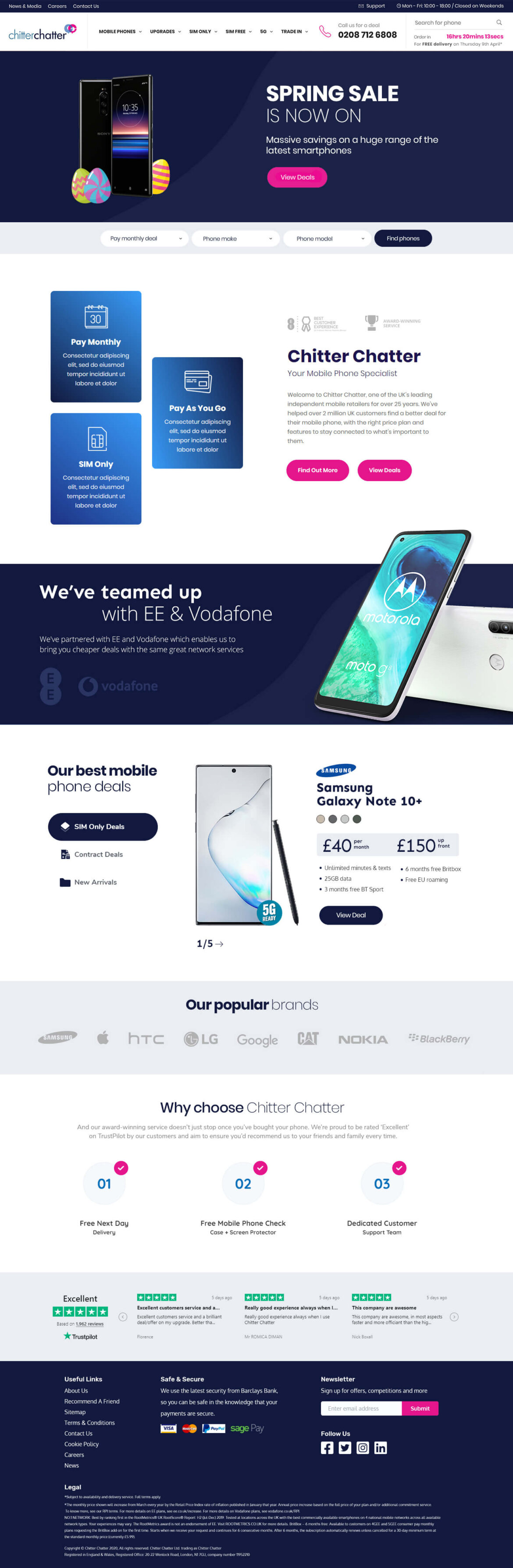 Chitter Chatter - web design