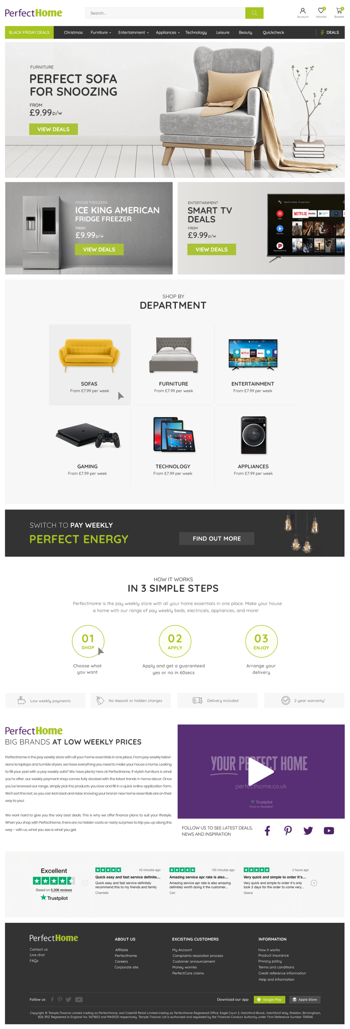 Perfect Home - web design